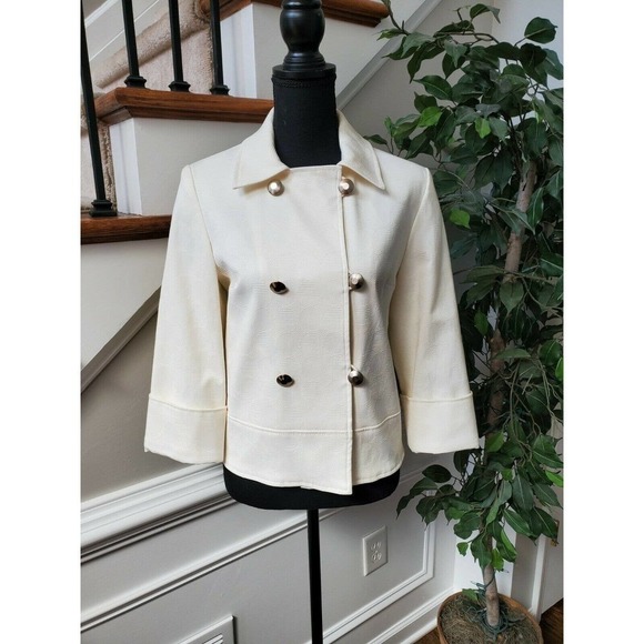 Signature Women's Cotton/Polyester Collared Coat - Picture 1 of 10